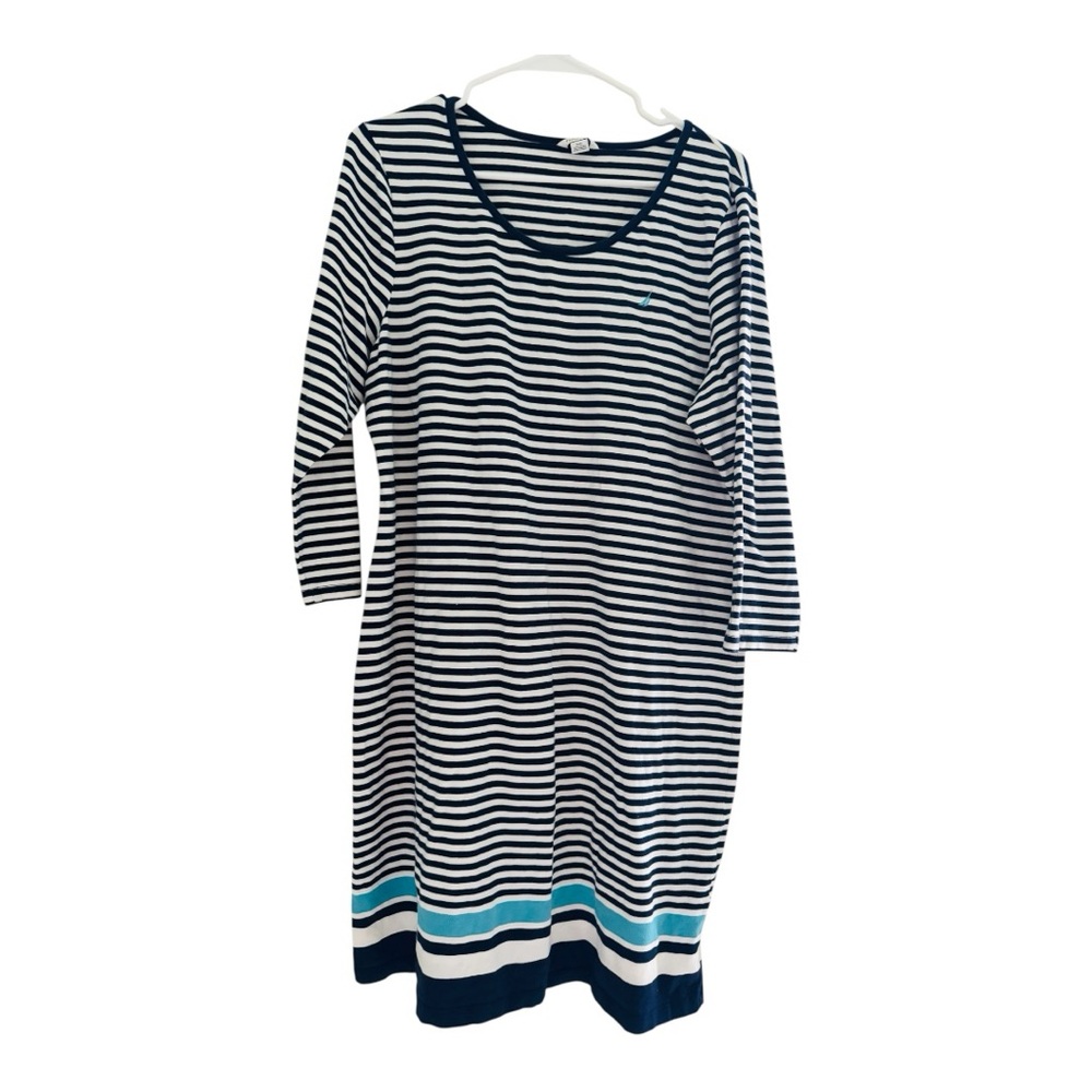 Nautica 100% cotton Long Sleeve sleepshirt
